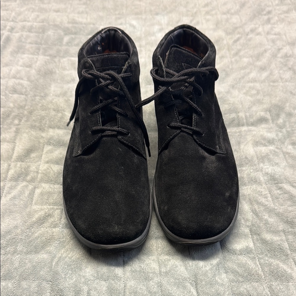 Ganter ACTIV Suede Nubuck Tie Booties, Shoes, Black, Size 5.5 UK or 7.5 US